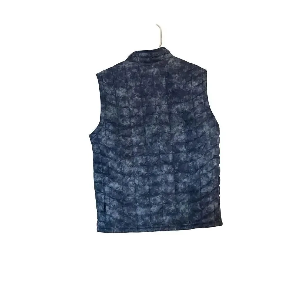 The North Face Mens Black Camouflage Thermoball Quilted Vest Size Medium